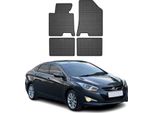 2011-2019 Hyundai I40 Tappetini In Gomma Nera 4 Pz