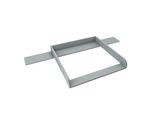 Piano Fasciatoio Regalik Con Top Per Hemnes Di Ikea, Piano Fasciatoio Per Cassettiera 50X160 Cm, Piano Fasciatoio Rimovibile, Pannelli Frontali Arrotondati, Grigio Cenere