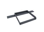 Piano Fasciatoio Regalik Con Top Per Hemnes Di Ikea, Piano Fasciatoio Per Cassettiera 50X160 Cm, Piano Fasciatoio Rimovibile, Pannelli Frontali Arrotondati, Grafite