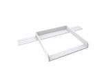 Piano Fasciatoio Regalik Con Top Per Hemnes Di Ikea, Piano Fasciatoio Per Cassettiere 50X160 Cm, Piano Fasciatoio Rimovibile, Pannelli Frontali Arrotondati, Bianco