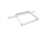 Piano Fasciatoio Regalik Con Top Per Hemnes Di Ikea, Piano Fasciatoio Per Cassettiera 50X160 Cm, Piano Fasciatoio Rimovibile, Pannelli Frontali Dritti, Bianco
