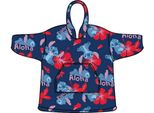 Poncho Con Cappuccio A Fiori Taglia Xs - L Poliestere