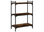 Syfax™ Libreria A 3 Ripiani Rovere Fumo 60X30X86 Cm Legno Multistrato
