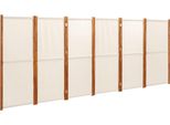 Syfax™ Divisorio A 6 Pannelli Bianco Crema 420X180 Cm