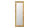 Mo.Wa Specchio Grande Specchio Da Parete Oro 50X145 Specchio Inclinato Moderno Cornice Di Legno Dorata