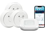 Homematic Ip Starter Set, Dispositivo Di Allarme Fumo Per 3 Stanze
