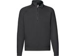 Fruties Felpa Con Cappuccio Con Zip Da Uomo Burim Nero 4XL