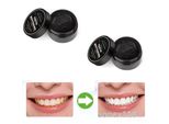 2X Polvere Sbiancante Per Denti Al 100% Di Carbone Attivo Naturale Per I Denti
