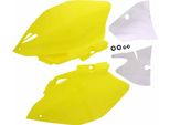 Coppia Fianchetti Carena Polisport Gialla Per Kawasaki Kx 65