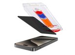 Iphone 15 Pro Screenprotector: Accezz Gehard Glas Privacy Screenprotector + Applicatore - Trasparente