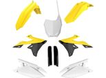 Kit 9 Carene Polisport Giallo/Bianco/Nero Per Suzuki RM-Z