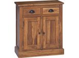 Vidaxl Armadio Marrone 65 X 30 X 75 Cm In Legno Massiccio Di Teak