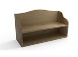 Panca Regalik Con Seduta - Panca Con Scarpiera In Rovere Evoke Per Il Corridoio O La Camera Dei Bambini - Con Bordi Arrotondati - 80X30X50 Cm - Facile Da Montare