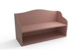 Panca Regalik Con Seduta - Panca Con Scarpiera In Rosa Per Il Corridoio O La Camera Dei Bambini - Con Bordi Arrotondati - 80X30X50 Cm - Facile Da Montare