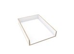 Piano Fasciatoio Universale Regalik, Piano Fasciatoio Per Cassettiere Di Qualsiasi Larghezza, Piano Fasciatoio Rimovibile, Pannelli Frontali Dritti, Superlegno Bianco, 72Cm X 54Cm