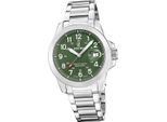 Festina Orologio Da Uomo Swiss Made Orologio Da Polso In Acciaio Inossidabile Pelle Tessuto Verde D2UF20081/3