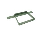 Piano Fasciatoio Regalik Con Top Per Hemnes Di Ikea, Piano Fasciatoio Per Cassettiere 50X160 Cm, Piano Fasciatoio Rimovibile, Pannelli Frontali Dritti, Verde
