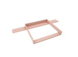 Piano Fasciatoio Regalik Con Top Per Hemnes Di Ikea, Piano Fasciatoio Per Cassettiera 50X160 Cm, Piano Fasciatoio Rimovibile, Pannelli Frontali Dritti, Rosa