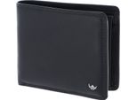 Golden Head Pelle Portafoglio Polo Rfid Protect Scheintasche 1162 Schwarz Nero