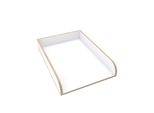 Piano Fasciatoio Regalik Universale, Piano Fasciatoio Per Cassettiere Di Qualsiasi Larghezza, Piano Fasciatoio Rimovibile, Pannelli Frontali Arrotondati, Superlegno Bianco, 72Cm X 54Cm