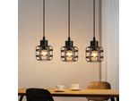 Zmh Lampada A Sospensione Tavolo Da Pranzo Lampada A Sospensione 3 Fiamme Lampada A Sospensione Metallo E14 Retro Tavolo Da Pranzo Lampada A Sospensione Nero Altezza Regolabile Per Il Soggiorno