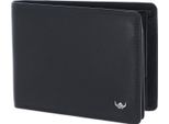 Golden Head Pelle Portafoglio Polo Rfid Protect Scheintasche 1154 Schwarz Nero