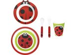 Set Baby 5 Pezzi Coccinella Melamina