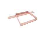 Piano Fasciatoio Regalik Con Top Per Hemnes Di Ikea, Piano Fasciatoio Per Cassettiera 50X160 Cm, Piano Fasciatoio Rimovibile, Pannelli Frontali Arrotondati, Rosa