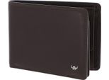 Golden Head Pelle Portafoglio Polo Rfid Protect Scheintasche 1154 Dunkelbraun Marrone Scuro