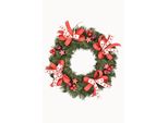 Pinus Company | Corona Dell'avvento Etno - 25 Cm - Colori Naturali - Fatta A Mano - Decorazione Natalizia