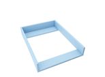 Piano Fasciatoio Regalik Per Malm Di Ikea, Piano Fasciatoio Per Cassettiere Da 48 Cm, Piano Fasciatoio Rimovibile, Pannelli Frontali Dritti, Blu, 72Cm X 54Cm