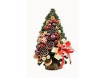Pinus Company | Albero Di Natale - 50 Cm - Colori Naturali - Fatto A Mano - Stile Etnico - Decorazione Natalizia