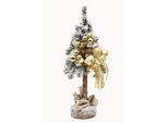 Pinus Company | Albero Di Natale Angel - 65 Cm - Decorato In Bianco - Elegante Decorazione Natalizia - Fatto A Mano