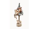 Pinus Company | Mini Albero Di Natale - 50 Cm - Cappuccino - Fatto A Mano - Decorazione Elegante