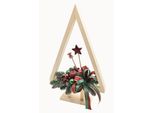 Pinus Company | Albero Di Natale - 50 Cm - Verde Argento - Fatto A Mano - Elegante Decorazione Natalizia