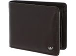 Golden Head Pelle Portafoglio Polo Rfid Protect Scheintasche 1427 Dunkelbraun Marrone Scuro