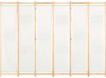 Syfax™ Divisorio A 6 Pannelli 240X170X4 Cm In Tessuto Crema
