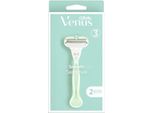 Rasoio Da Donna Gillette Venus Smooth Sensitive Con Rasoio A 3 Lame E 2 Lamelle