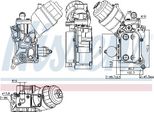 Nissens 91355 Radiatore Olio Motore Per Opel Corsa D Hatchback (S07) Astra J Sports Tourer (P10) Astra H Caravan (A04) Astra H Hatchback (A04) Astra J