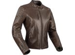 Segura Laxey Giacca In Pelle Da Moto Da Donna, Marrone, 36