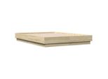 Vidaxl Struttura Letto Rovere Sonoma 140X190 Cm Materiale A Base Di Legno