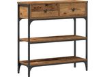 Vidaxl Consolle Con Ripiano In Legno Di Recupero 72,5 X 25 X 75 Cm Materiale A Base Di Legno