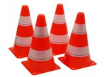 SchildkrÖT 970134 Piloni SchildkrÖT, Set Di 4, Arancione / Bianco