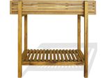 Vidaxl Letto Da Giardino Rialzato In Legno Massiccio Di Acacia E Zinco