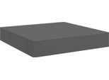 Vidaxl Scaffale Galleggiante Grigio Lucido 23X23,5X3,8 Cm Mdf