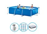 Telaio Rettangolare Per Piscina Intex 300X200X75 Cm - Pacchetto Estivo
