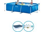 Intex Pool Telaio Rettangolare 300X200X75 Cm - Pacchetto Piscina