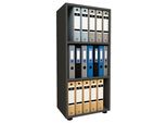Scaffale E Libreria Dell'ufficio Ulas Antracite A. 108 X L. 49 X P. 32 Cm