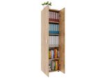Armadio Ufficio Ulas Rovere Al Miele A. 178 X L. 49 X P. 34 Cm