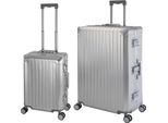 Travelhouse Tokyo Valigia In Alluminio Argento S-55Cm & Xl-78Cm Valigia Rigida Set Di Valigie Trolley Da Viaggio